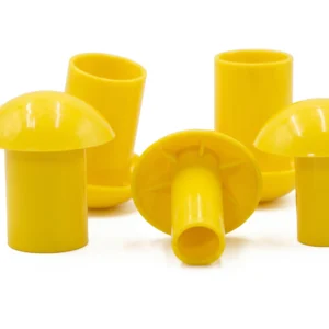 High-Visibility Yellow Safety Rebar Caps / Protection Mushroom Caps