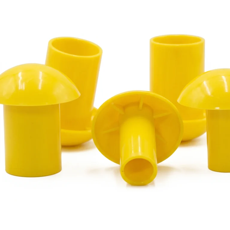 High-Visibility Yellow Safety Rebar Caps / Protection Mushroom Caps