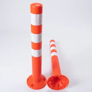High-Visibility Orange Traffic Delineator Post / Bollard